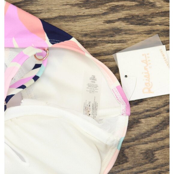 Raisins Womens Trendy Plus Size Aries Tankini Swim Top P840640 Pink Multi 16W - Picture 4 of 6